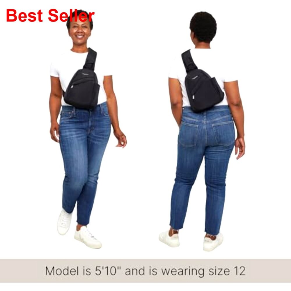 Polyester Sling Backpack with Adjustable Strap an… - image 5